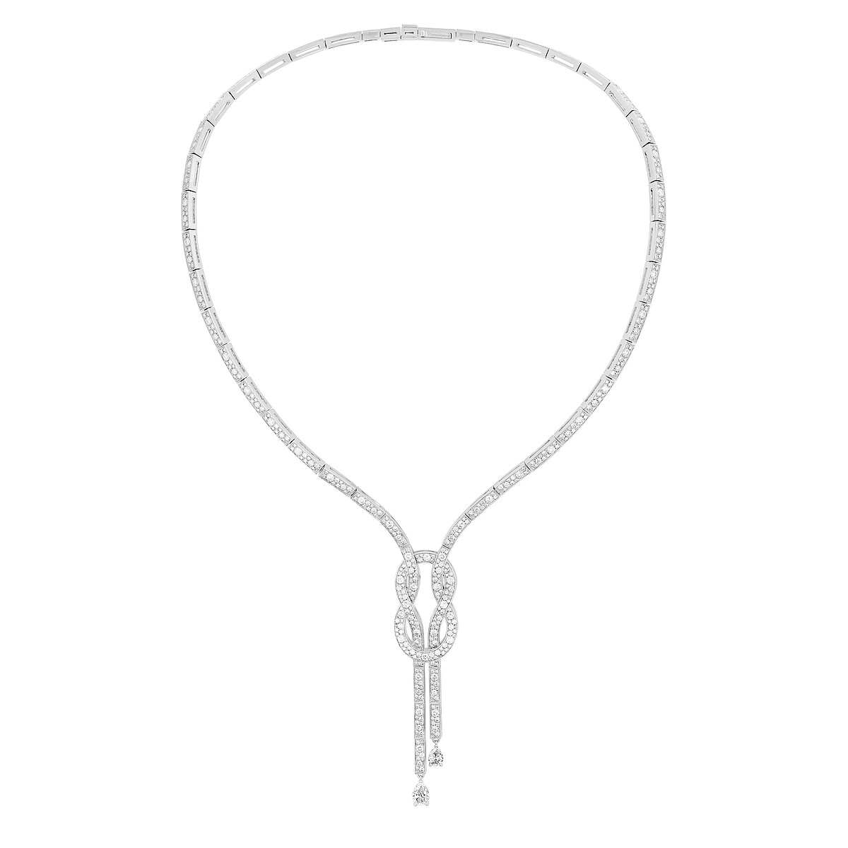 Chance Infinie Celebration 高級珠寶系列 白金鑽石垂墜項鍊 TWD 1,566,700