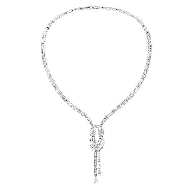 Chance Infinie Celebration 高級珠寶系列 白金鑽石垂墜項鍊 TWD 1,566,700