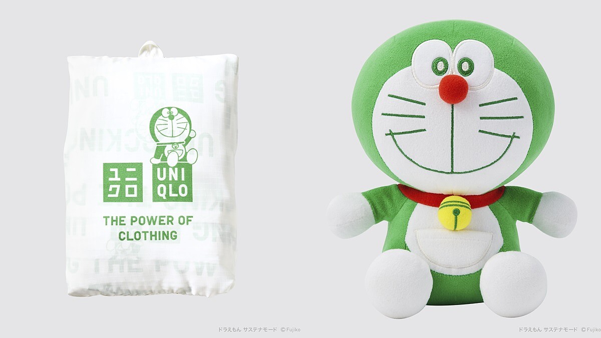 Uniqlo永續發展大使哆啦A夢買得到！還有可攜式收納包、綠版哆啦TEE