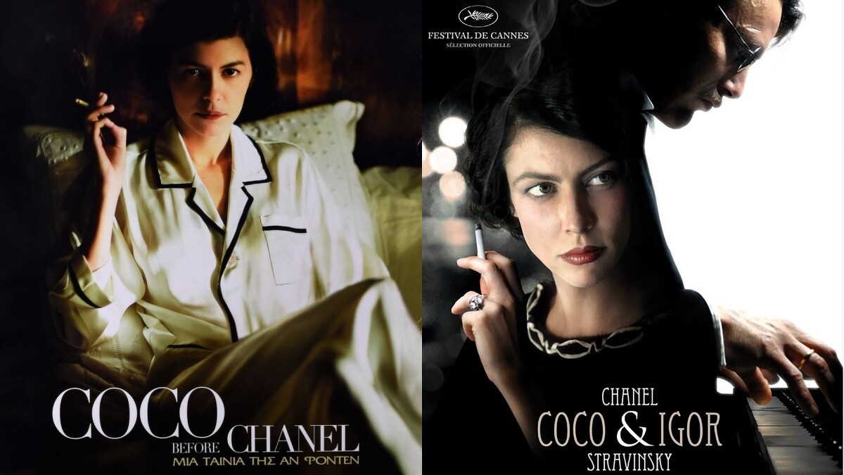 左：《時尚女王香奈兒》（Coco Before Chanel）右：《香奈兒的祕密》（Chanel Coco & Igor Stravinsky）