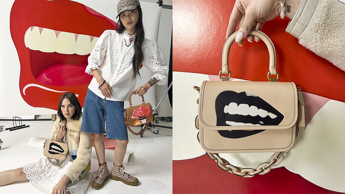 Coach X Tom Wesselmann聯名系列把性感紅唇變手袋、項鍊、鑰匙圈