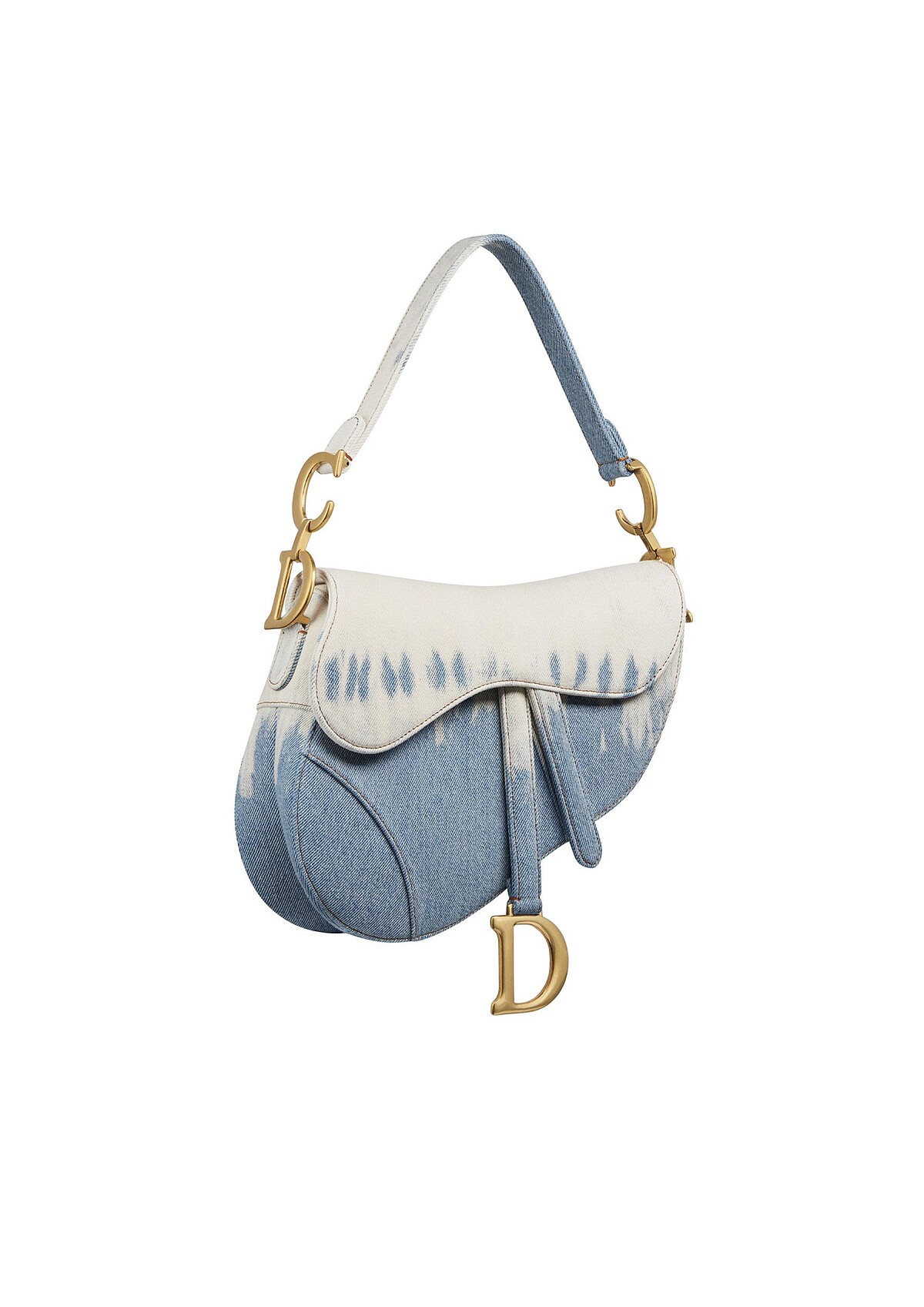 Dior 紮染丹寧馬鞍包，價格店洽。