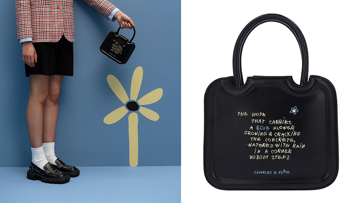 小CK找上攝影詩人Coco Capitán！刺繡藍色小花，手寫詩句意境太美