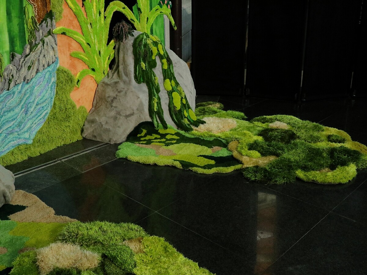 《動物織景—走近。幻境》臺灣特有種地景藝術裝置。