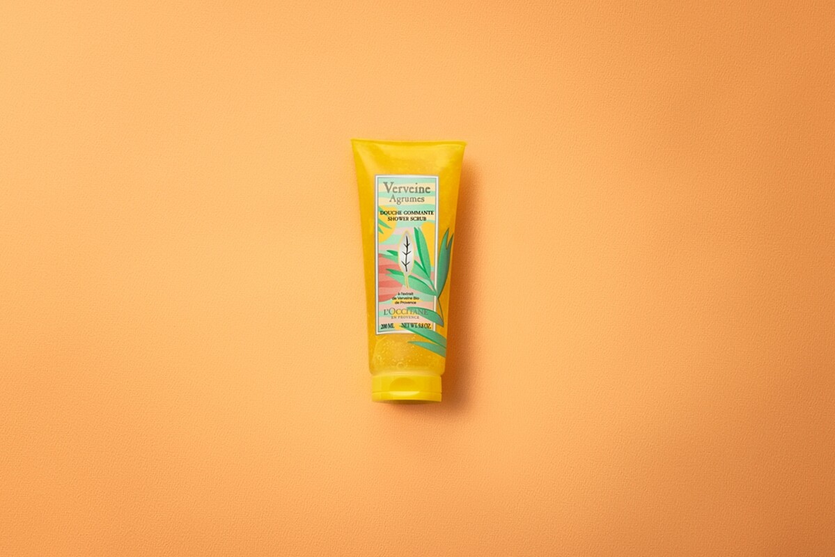 L&rsquo;OCCITANE歐舒丹盛夏果漾馬鞭草去角質沐浴膠200ml，NT880