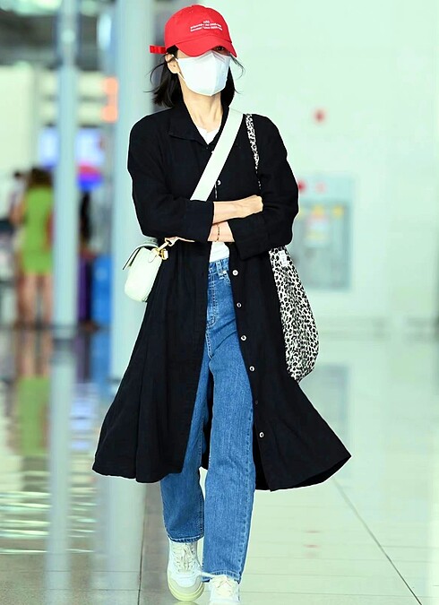 宋慧喬印花帆布袋