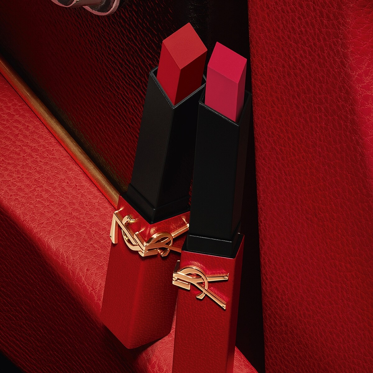 YSL 2022七夕極速追愛限定版奢華緞面絲絨唇膏(#21、#1966)2.2g,NT1,380