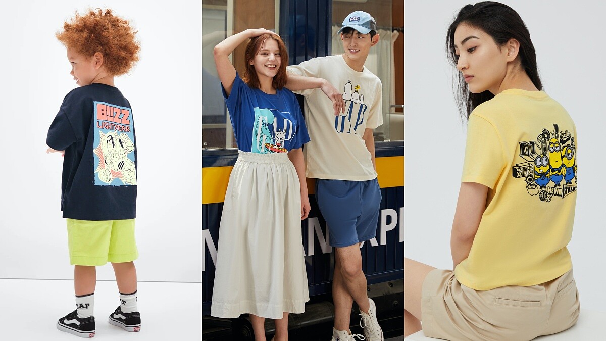 Gap集合巴斯光年、小小兵、米奇米妮、六人行…5大聯名系列一次登場