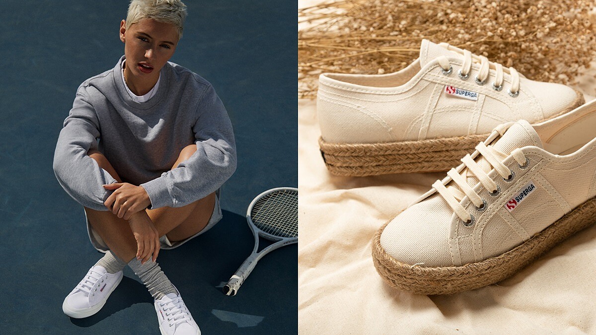 裘德洛女兒出任Superga品牌大使，穿上這雙夏日草編小白鞋又仙又氣質