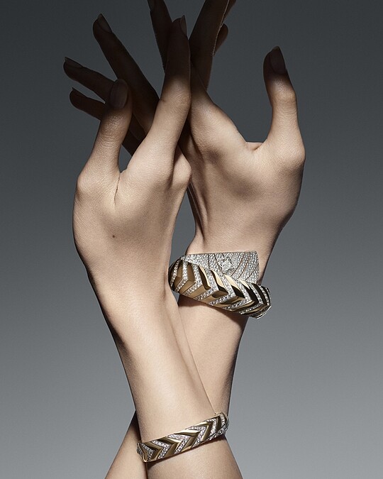 LV頂級珠寶系列《Spirit》系列模特兒穿搭圖