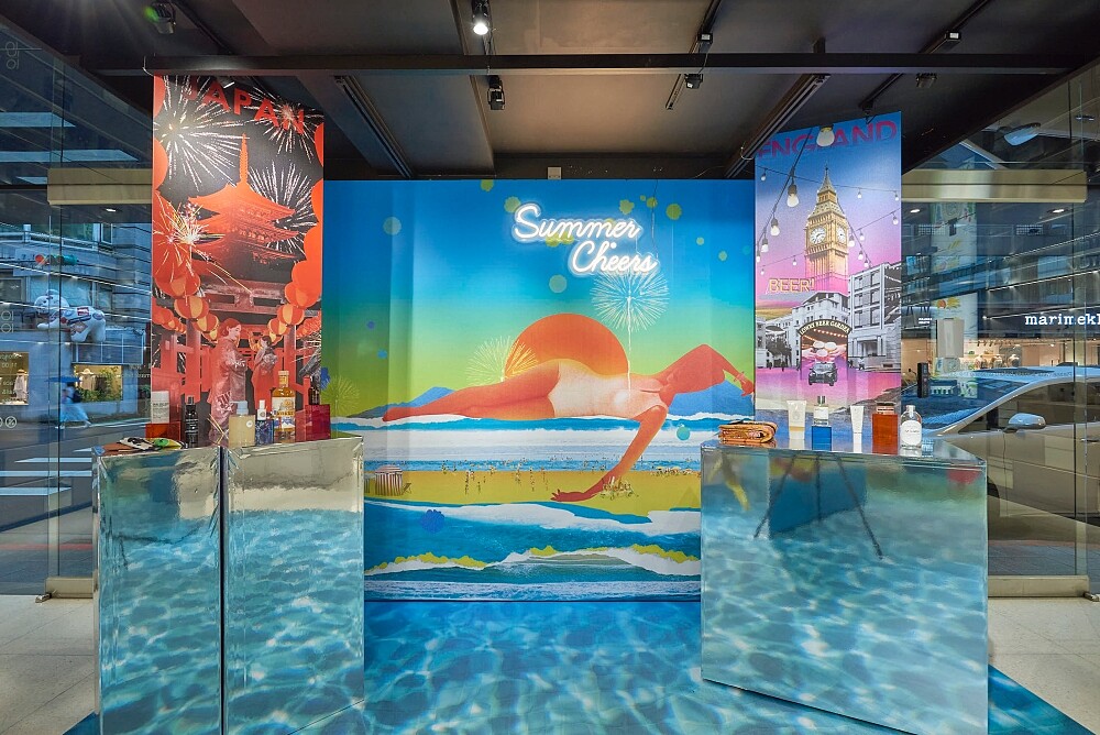 10/10 APOTHECARY大安旗艦店限時POP-UP「CHEERS! 夏日好生活」實景。