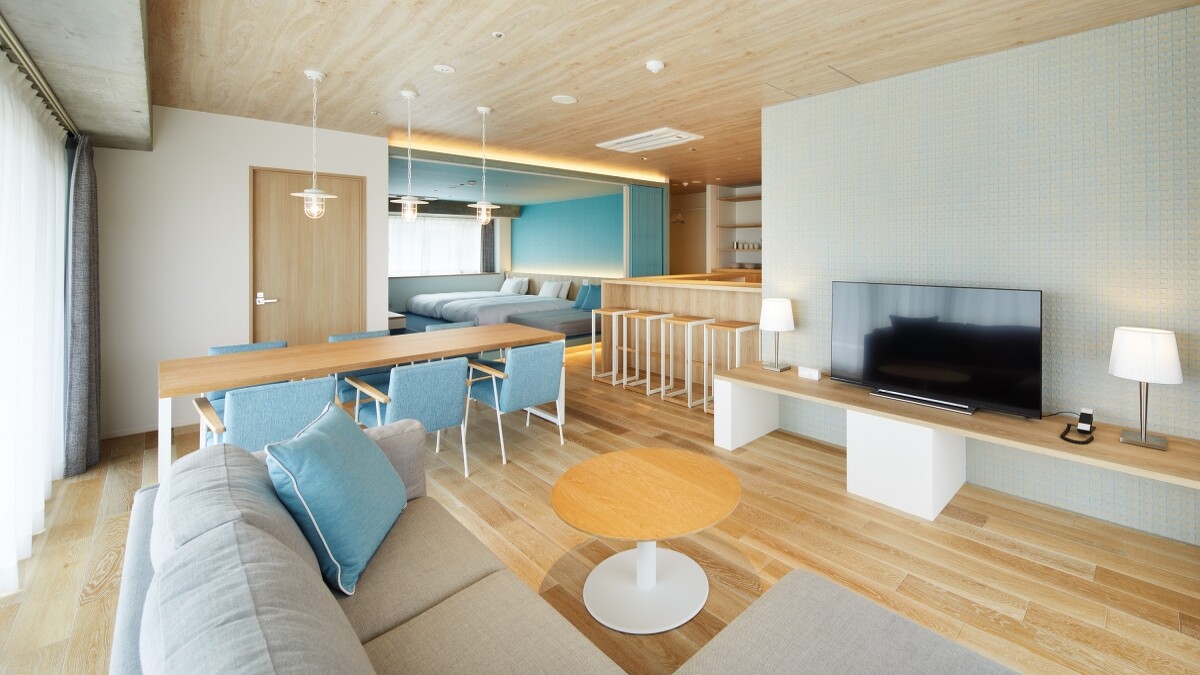 房型則有7種,可容納1~5人,皆附有廚房。