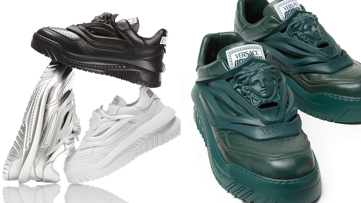 Versace科技感潮鞋Odissea問世：橡膠梅杜莎頭像又大又吸睛、一次備妥8色隨你挑