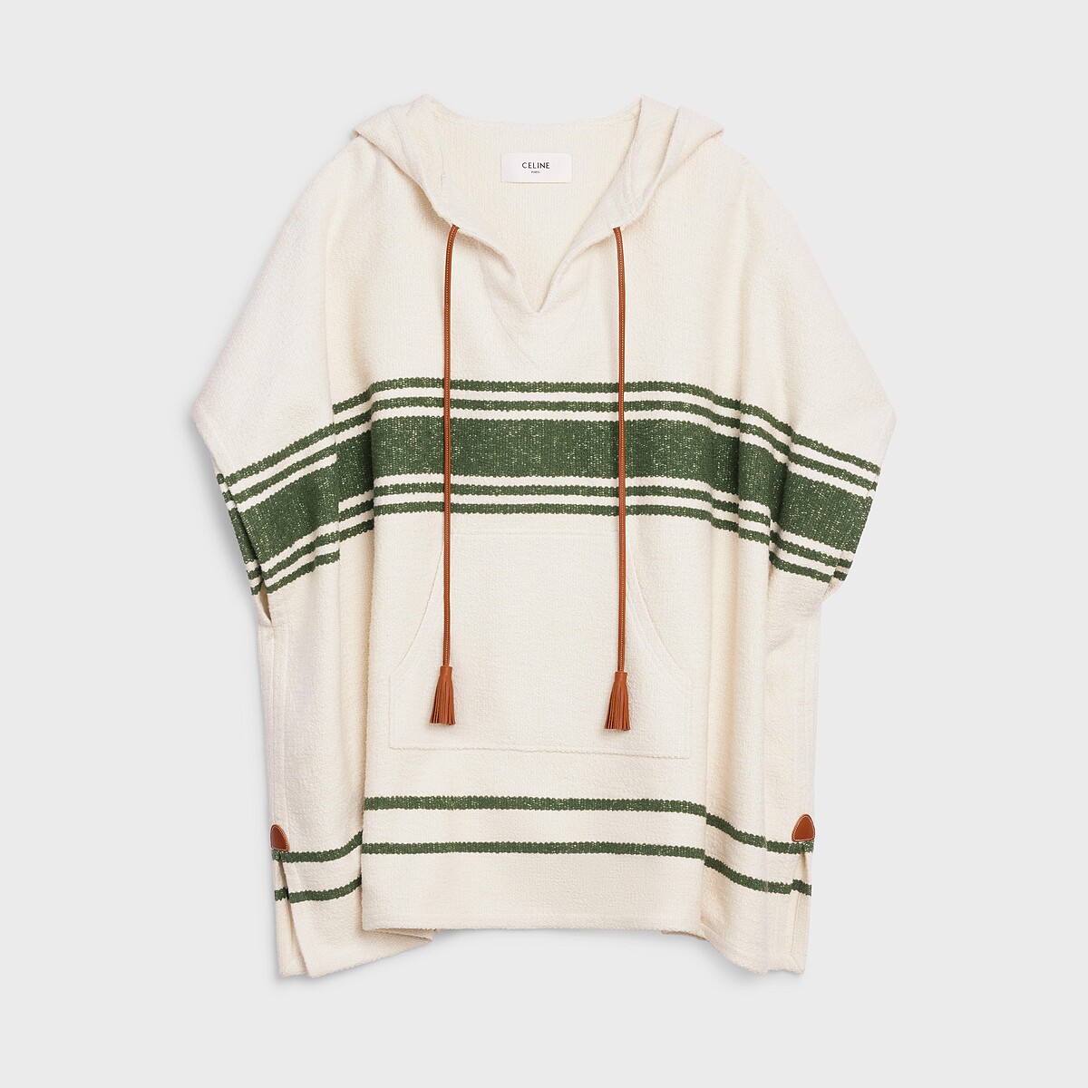 CELINE 條紋抽繩連帽上衣,NT86,000。