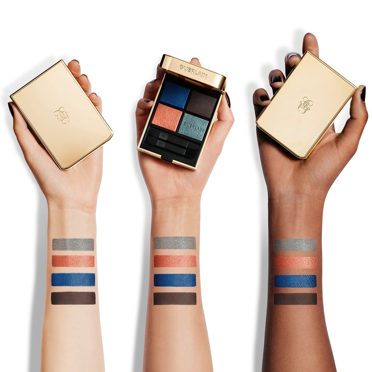 嬌蘭高訂深邃四色眼影盤#360試色。