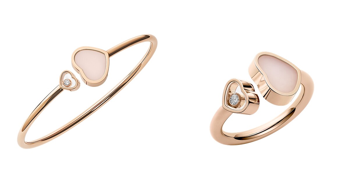 蕭邦Happy Hearts系列手環與戒指