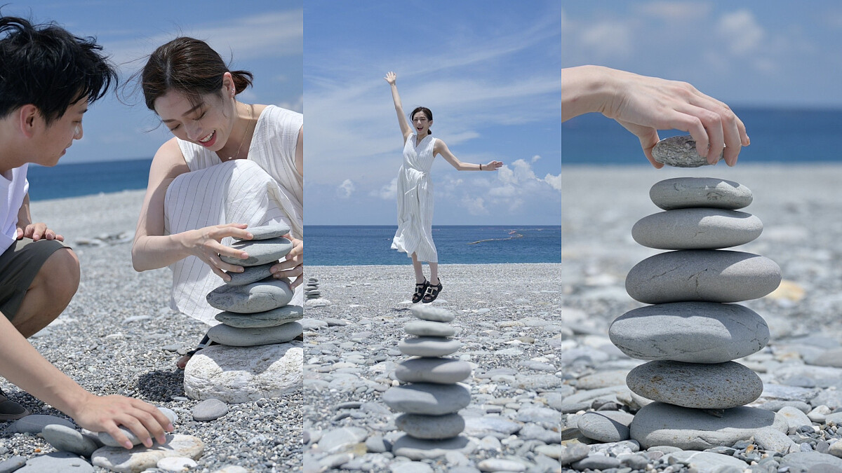 七夕放閃之旅就衝花蓮吧！跟著逸歡夫妻造訪花蓮「香愛七星潭」人氣打卡蜜點，浪漫疊石傳說、月老廟、星空甜點餐桌與戀愛市集…，讓妳和他從早到晚放閃無極限！