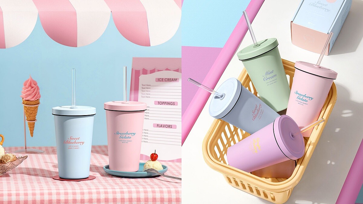 2022環保杯推薦!良杯製所推冰淇淋系列吸管杯,4款夢幻配色太時髦