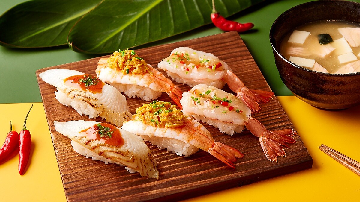 東蔭功變壽司？爭鮮X與米其林餐盤推薦「baan」聯名推泰式壽司