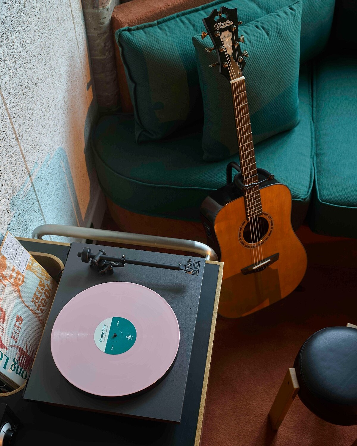 房間保有Ace Hotel的音樂元素。