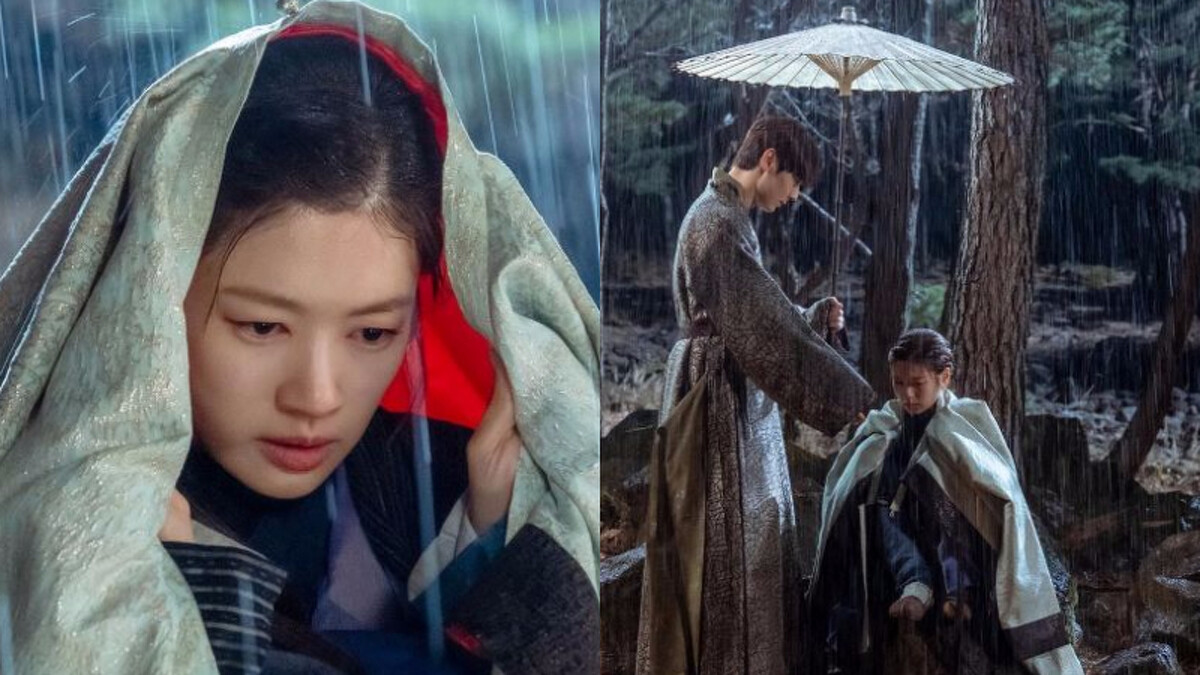 《還魂》黃旼炫為雨中哭泣的庭沼珉送上雨傘