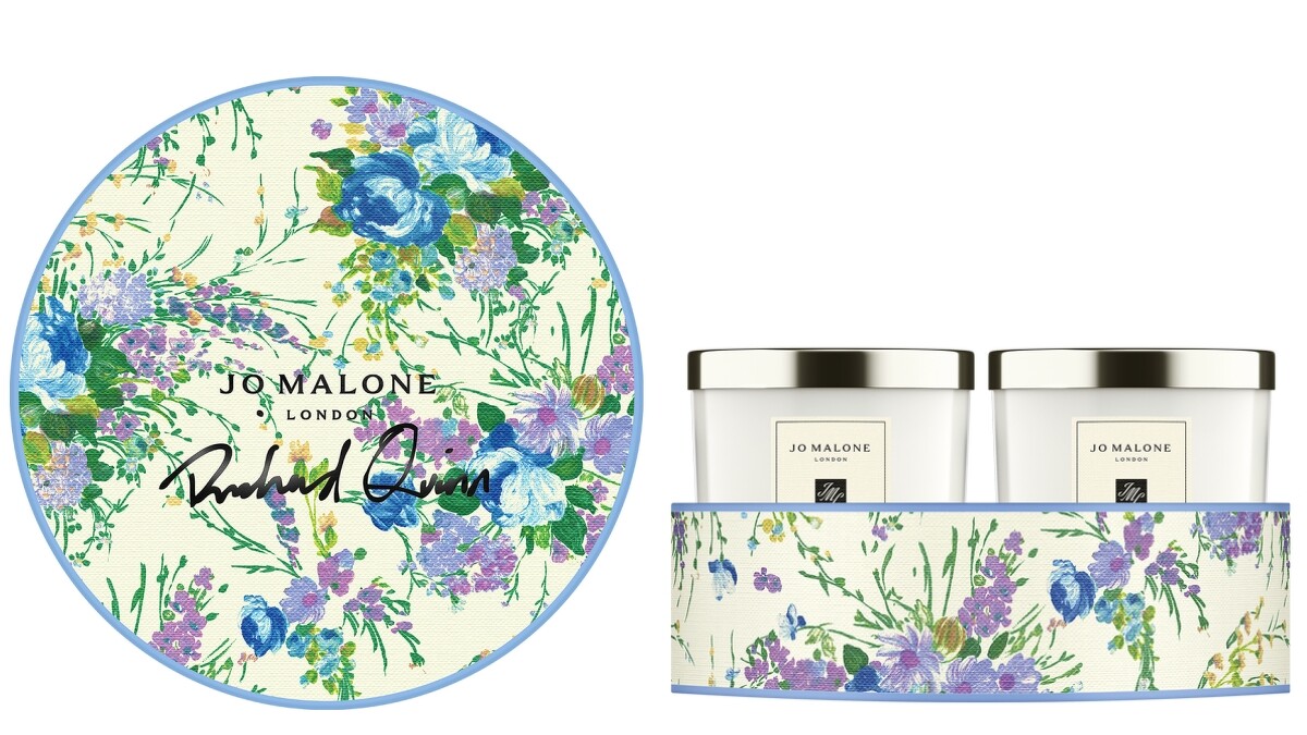 Jo Malone London Richard Quinn設計師系列忍冬與印蒿&藍風鈴糅香蠟燭組200g*2，NT5,700