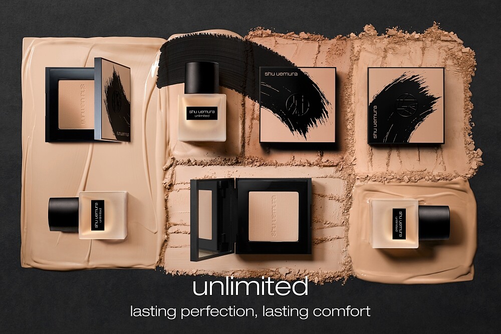 SHU UEMURA植村秀無極限保濕柔霧粉餅主視覺。