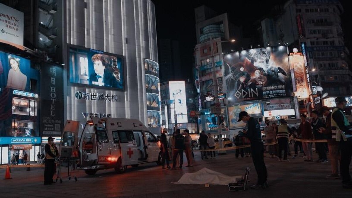 ▲▼劇組封街拍攝，逼真場景嚇壞民眾。（圖／百聿數碼提供）