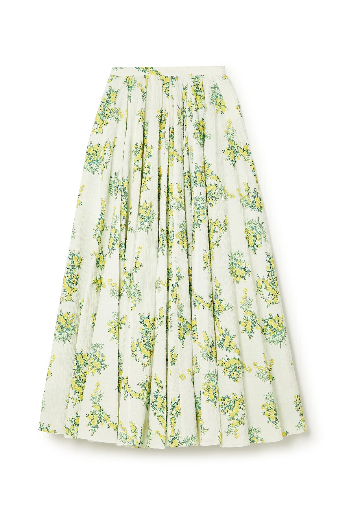 EMILIA WICKSTEAD 綠色印花長裙，價格店洽。