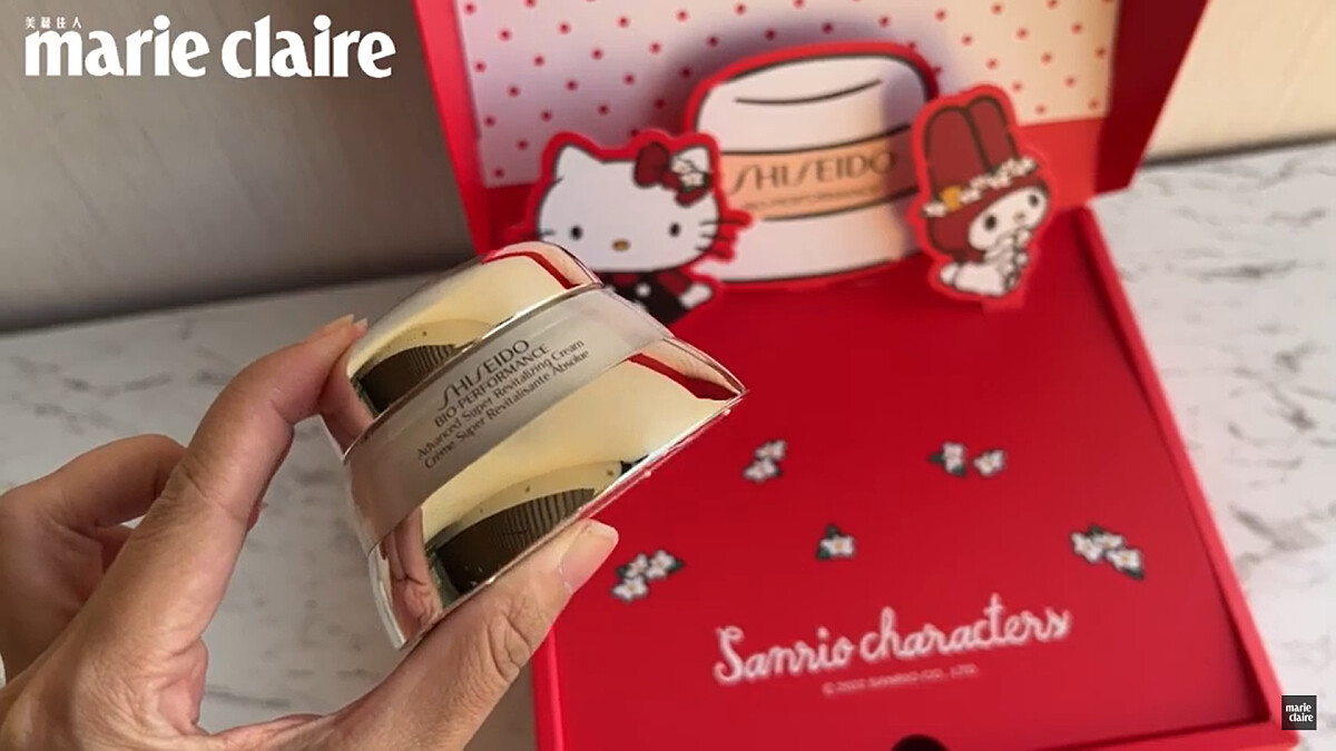 SHISEIDO 資生堂百優乳霜驚喜合體HELLO KITTY &amp;amp; MY MELODY，聯名禮盒真的超可愛