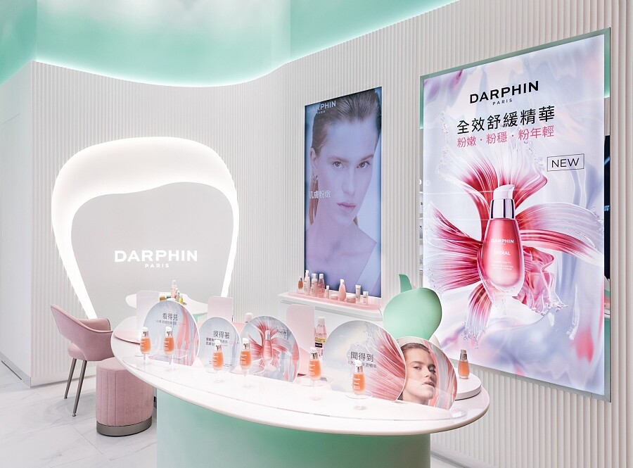 DARPHIN頂級法式保養概念店在新光三越台北天母店率先登場。