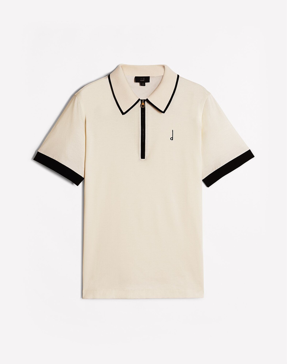 Dunhill 字樣米白色 Polo 衫，NT12,500。