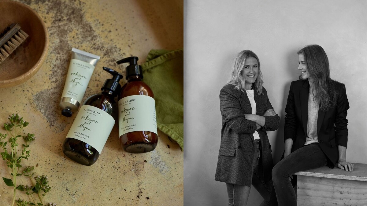 英國Plum & Ashby創辦人Vicky White和Freya Nicholson，以及洗沐系列情境。