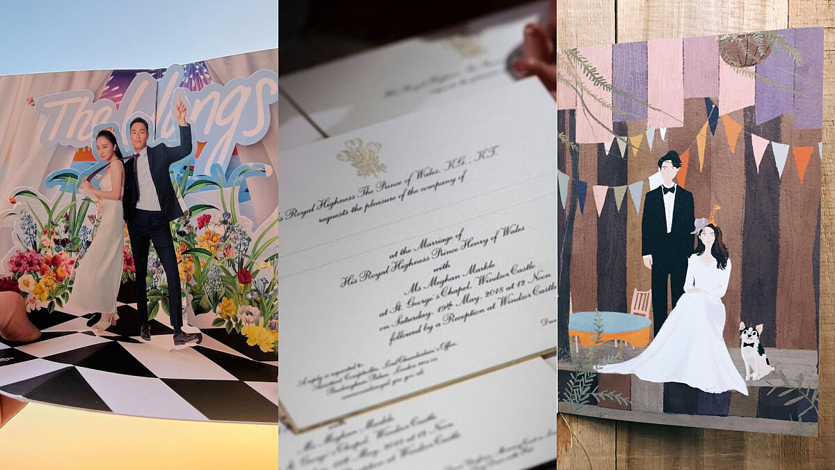 名人喜帖：立體童書、文藝植栽、英國皇室御用喜帖設計…細數國內外婚禮邀請函範本
