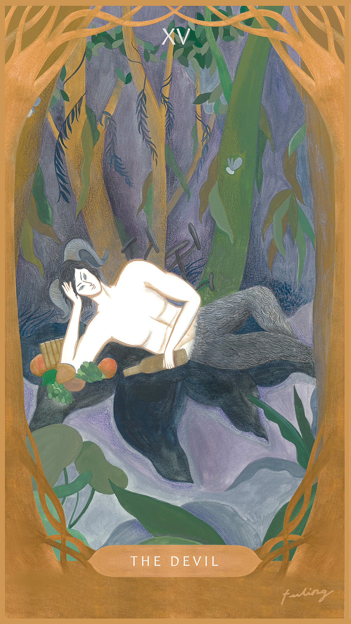 《與塔羅對畫》塔羅牌。作者鄭斐齡