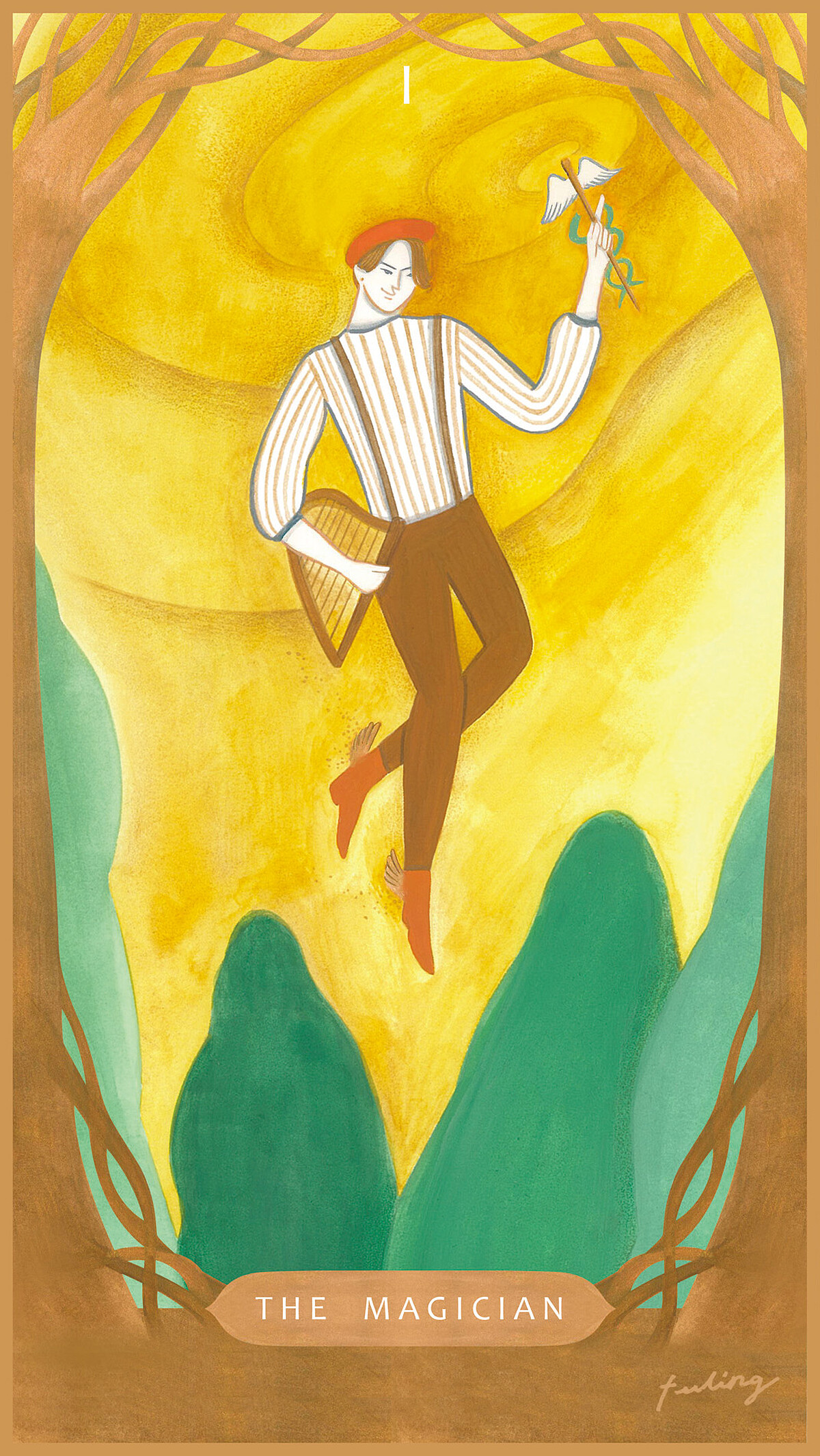 《與塔羅對畫》塔羅牌。作者鄭斐齡