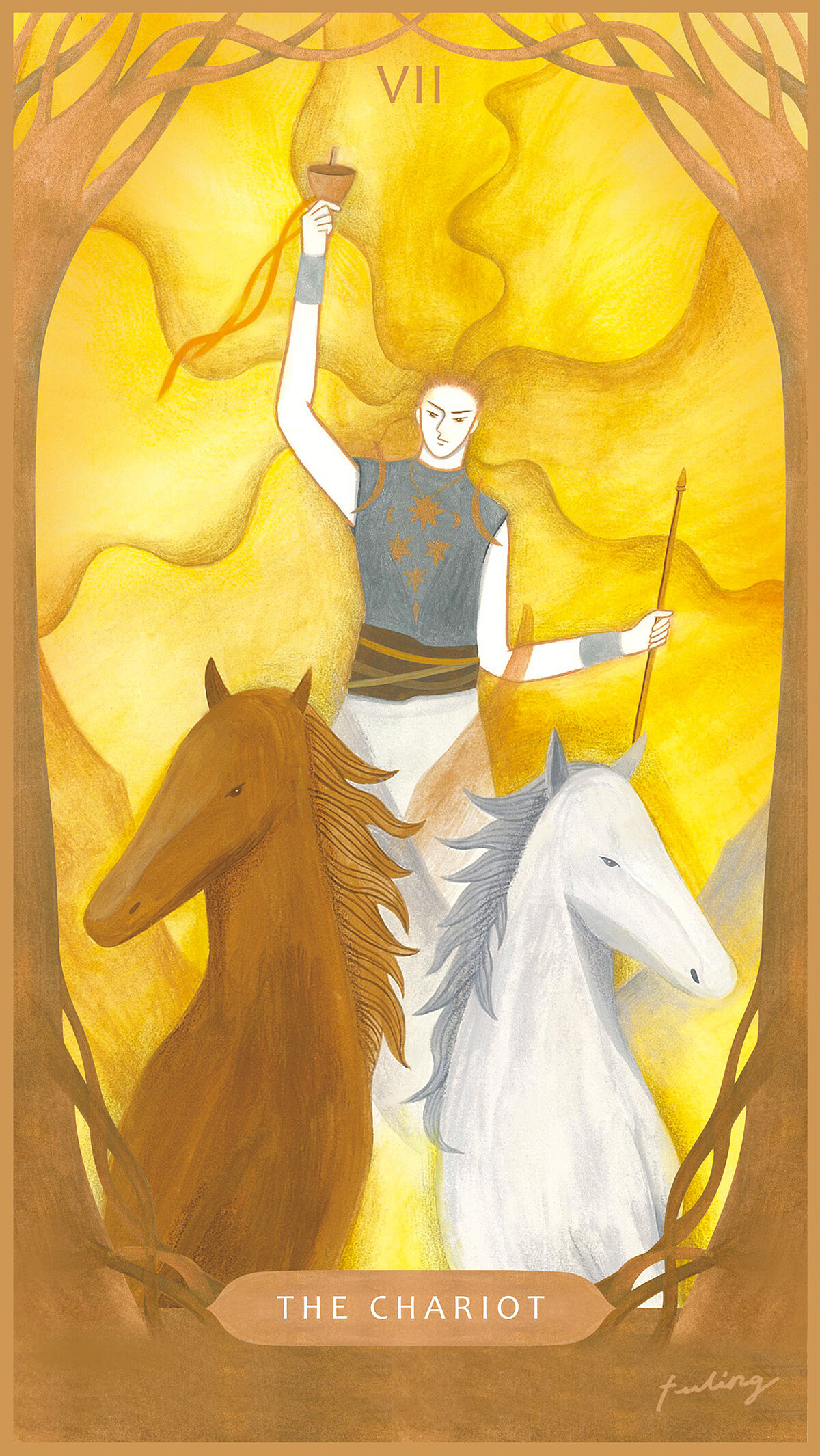 《與塔羅對畫》塔羅牌。作者鄭斐齡