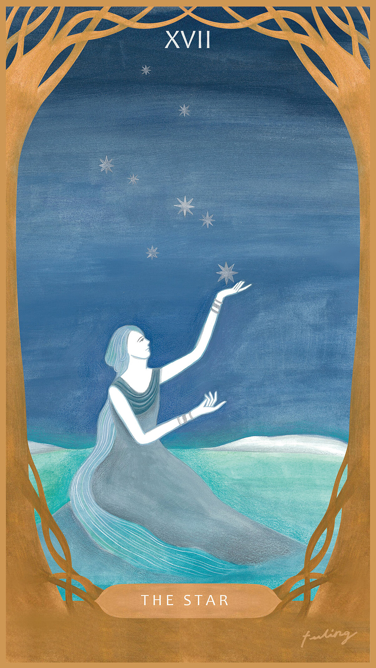 《與塔羅對畫》塔羅牌。作者鄭斐齡