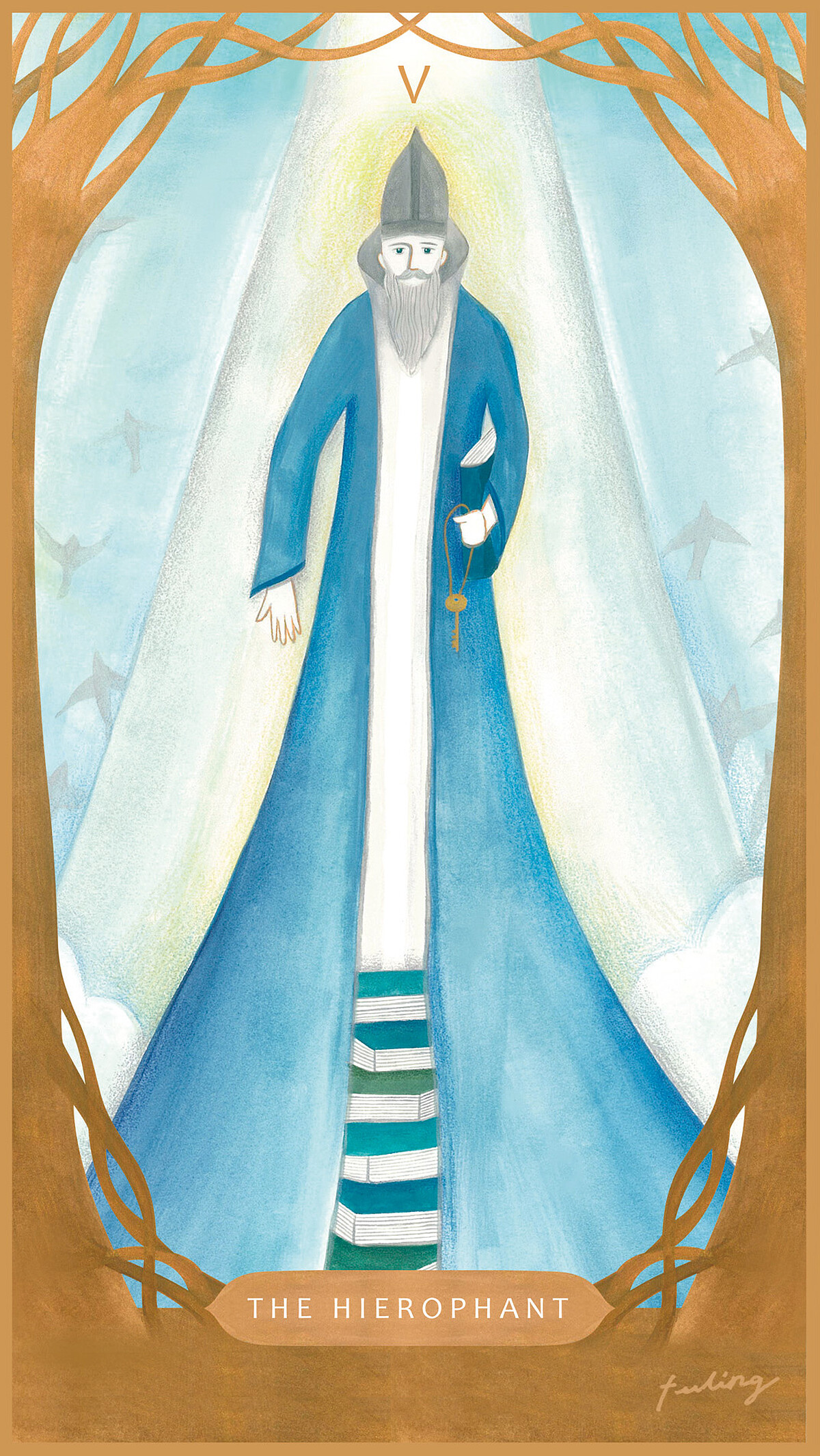 《與塔羅對畫》塔羅牌。作者鄭斐齡