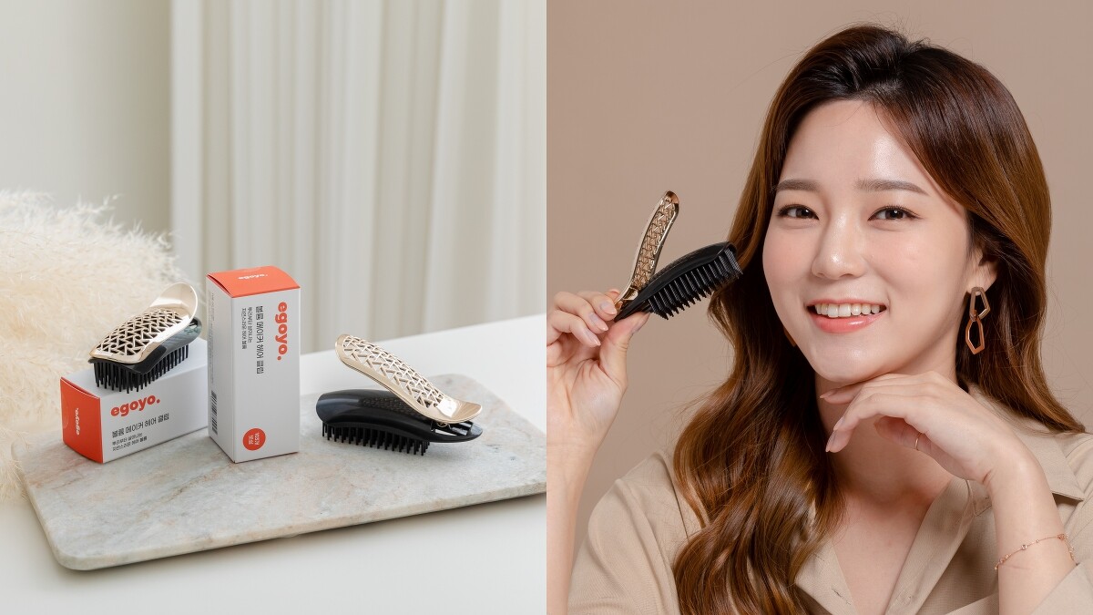EGOYO蓬鬆髮夾產品照。