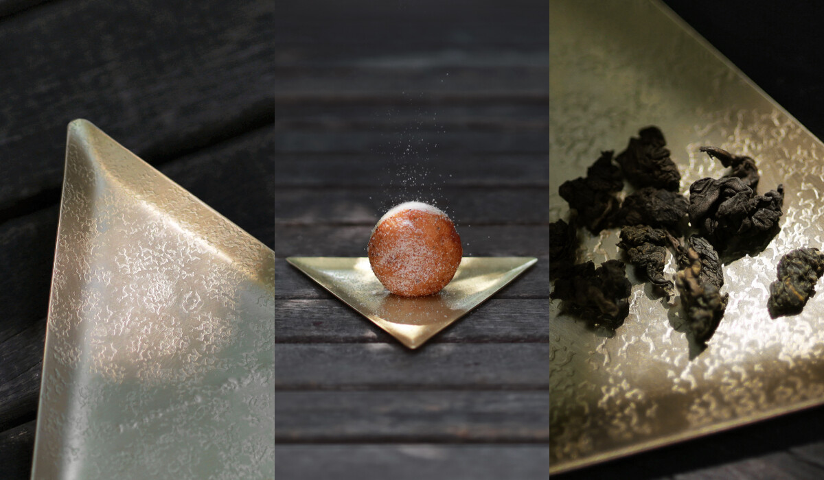 禮盒融合京都職人工藝與台灣甜點、茶飲。