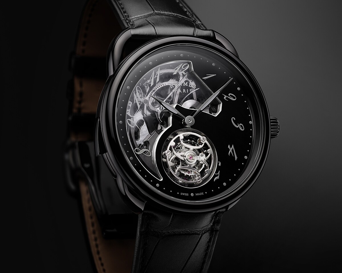 愛馬仕腕錶:Arceau Lift Tourbillon Repetition Minutes So Black 飛行陀飛輪三問腕錶