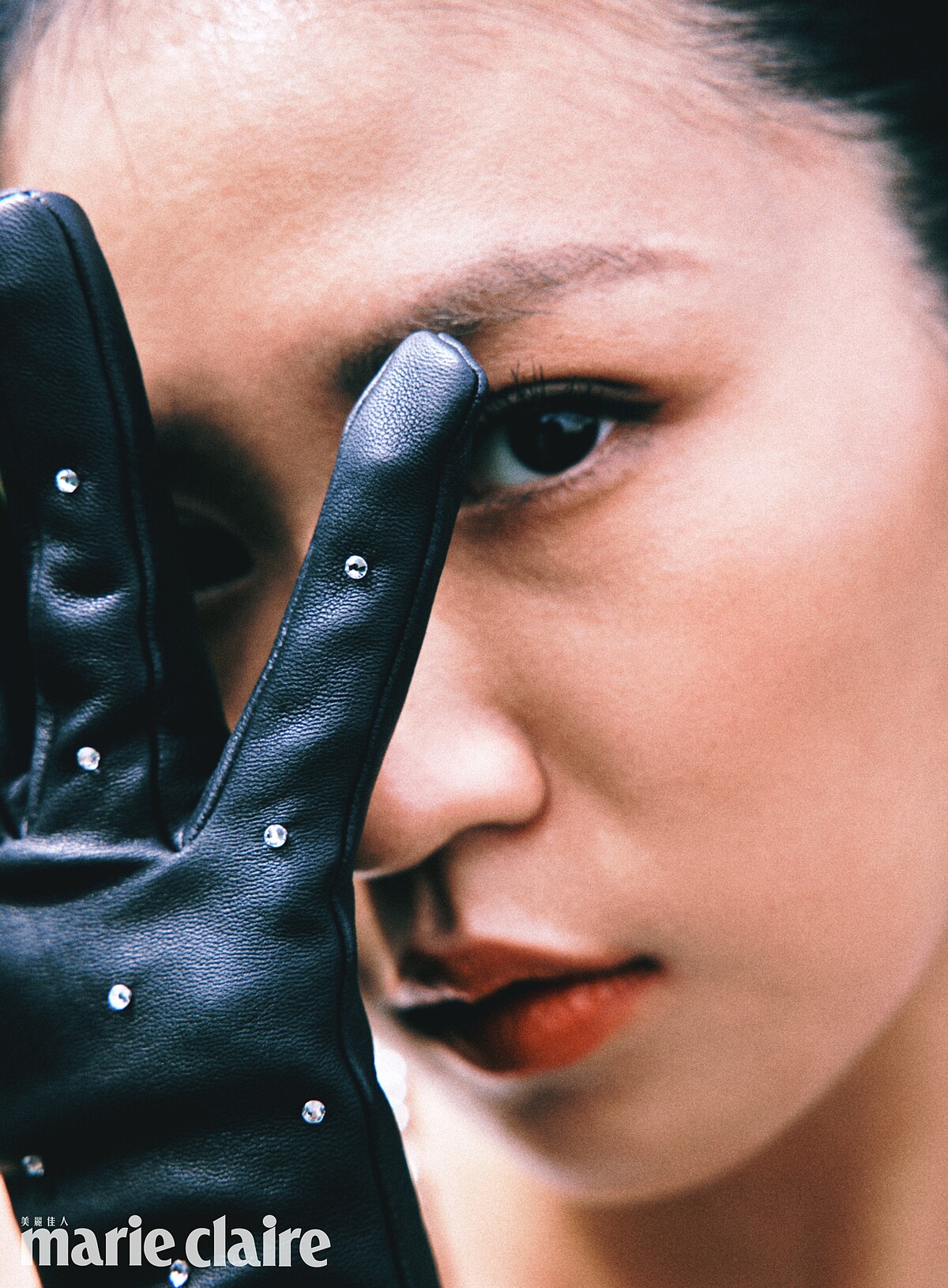 鑽飾長手套，Chanel