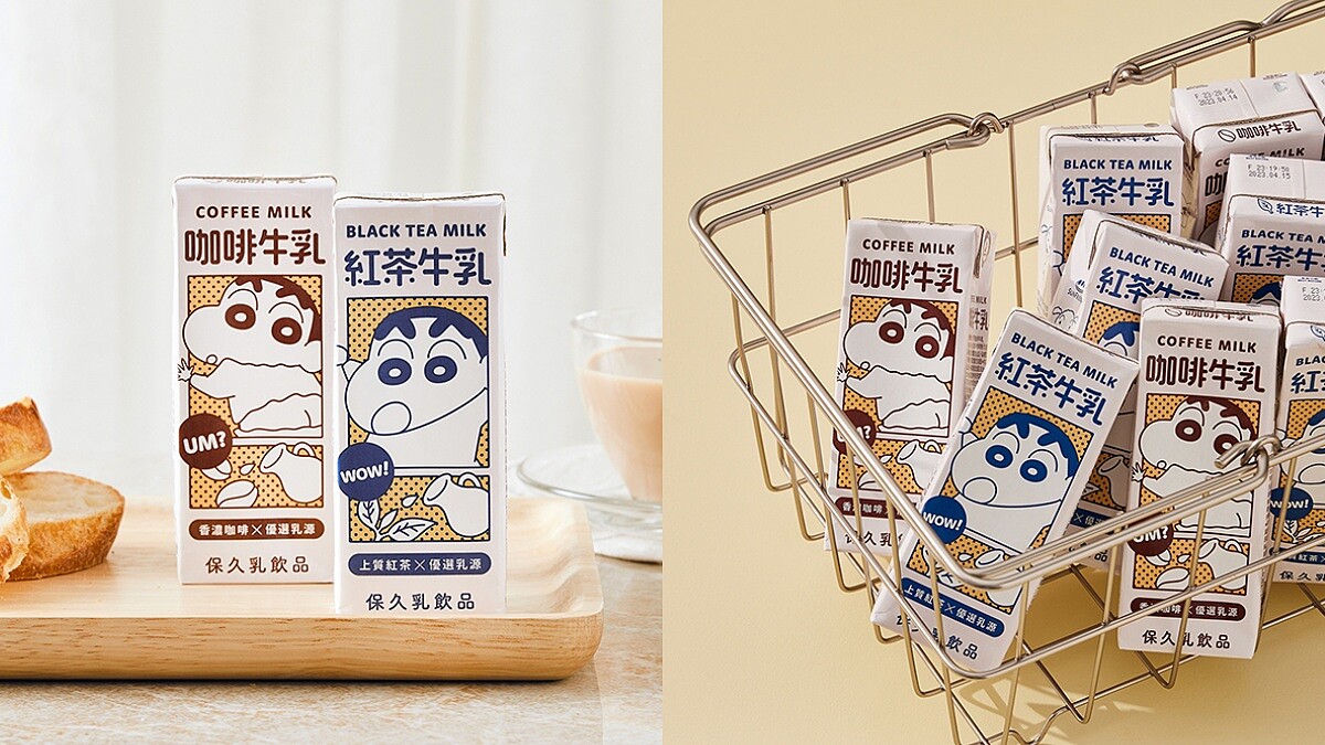 「蠟筆小新牛乳」好喝嗎？全台只有這裡賣！日式復刻包裝太可愛
