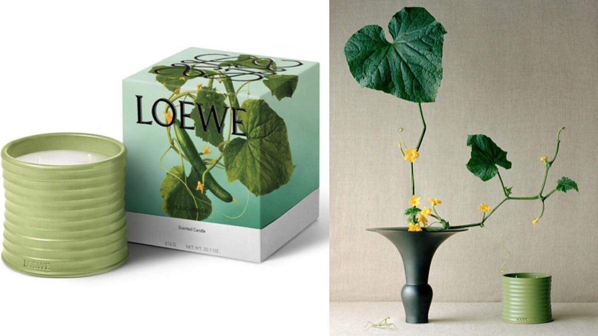 LOEWE小黃瓜香氛蠟燭。
