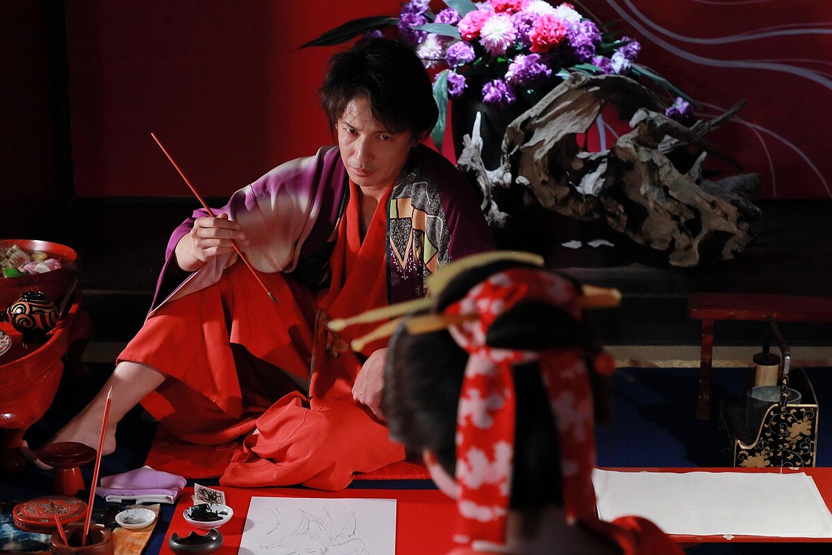 玉木宏扮演浮世繪大師喜多川歌麿