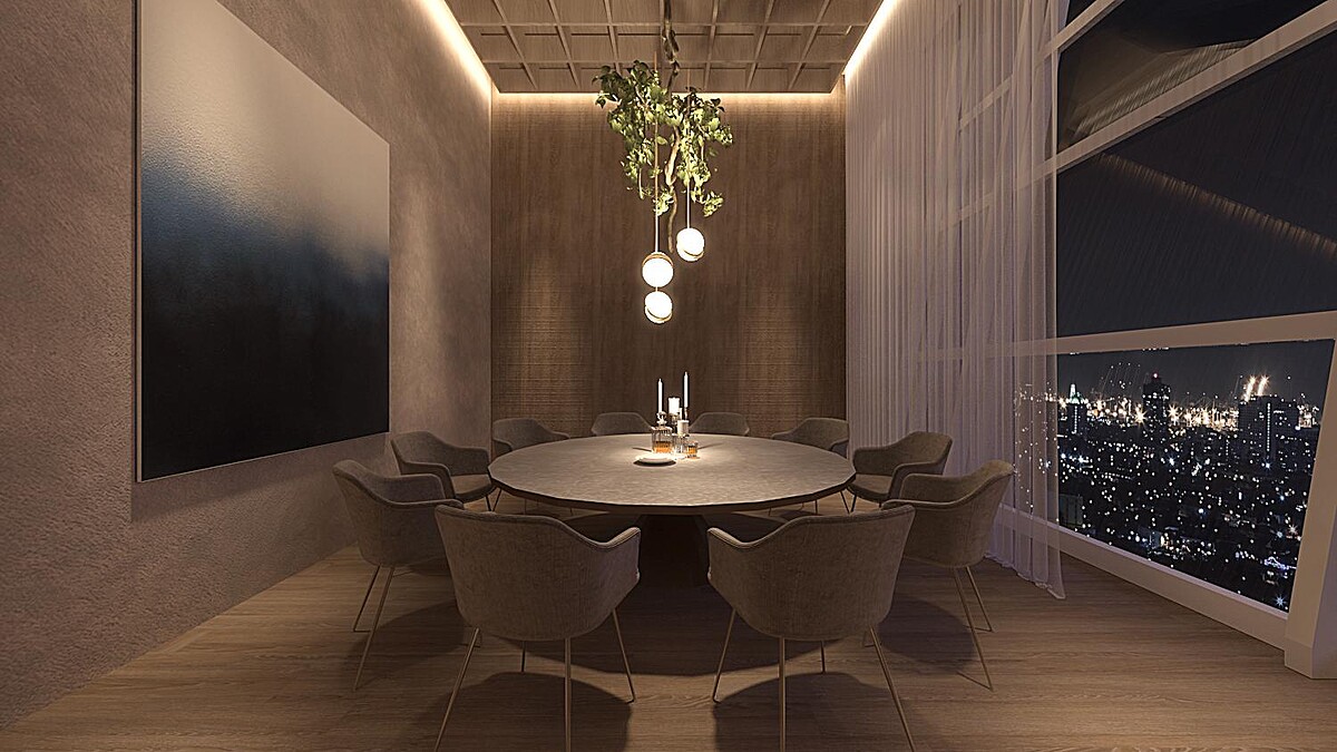 Papillon 餐廳10人包廂。