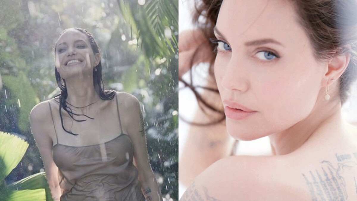 安潔莉娜裘莉嬌蘭香水廣告辣翻！躺床、背全裸，溫暖的玫瑰香氣太挑逗