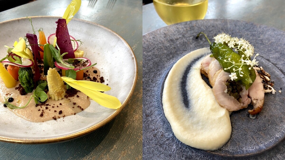 豬肉鮪魚沙拉、剝皮辣椒雞腿捲