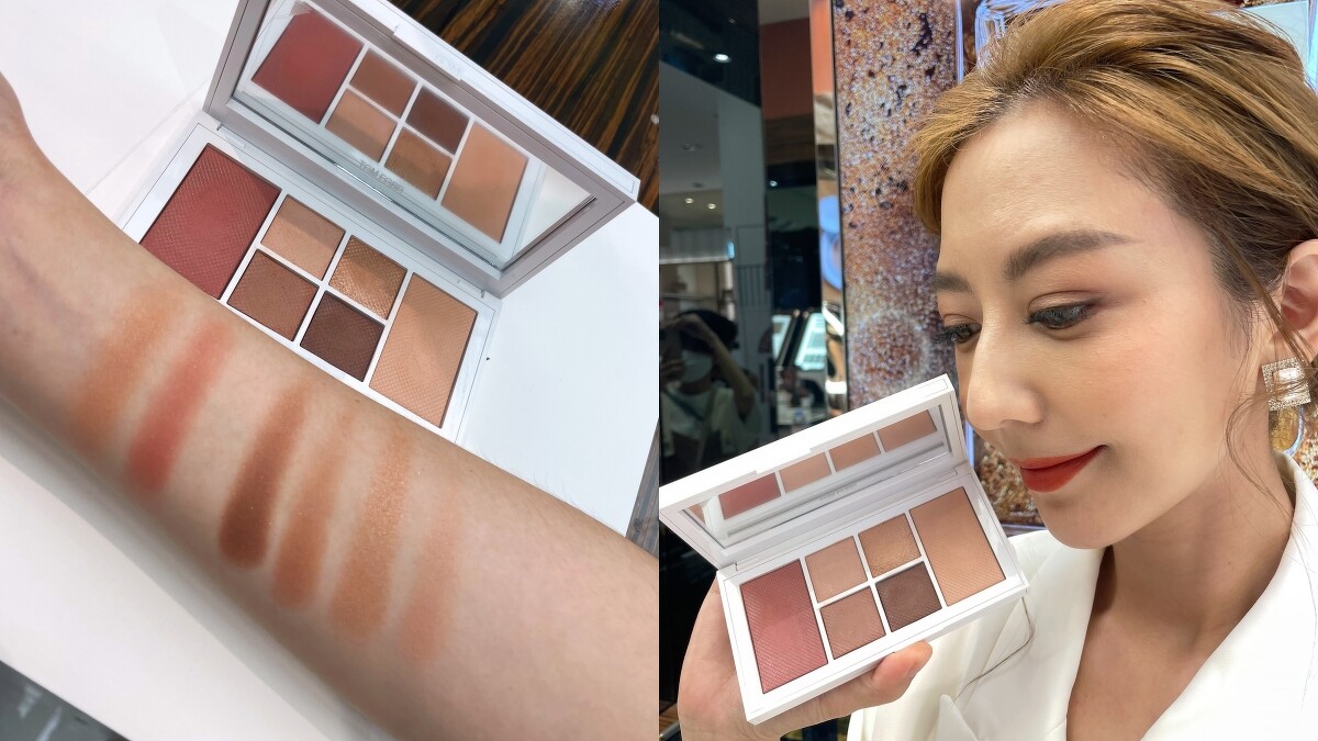 Tom Ford白麝香全球限定版限量眼頰盤，試色＆實拍